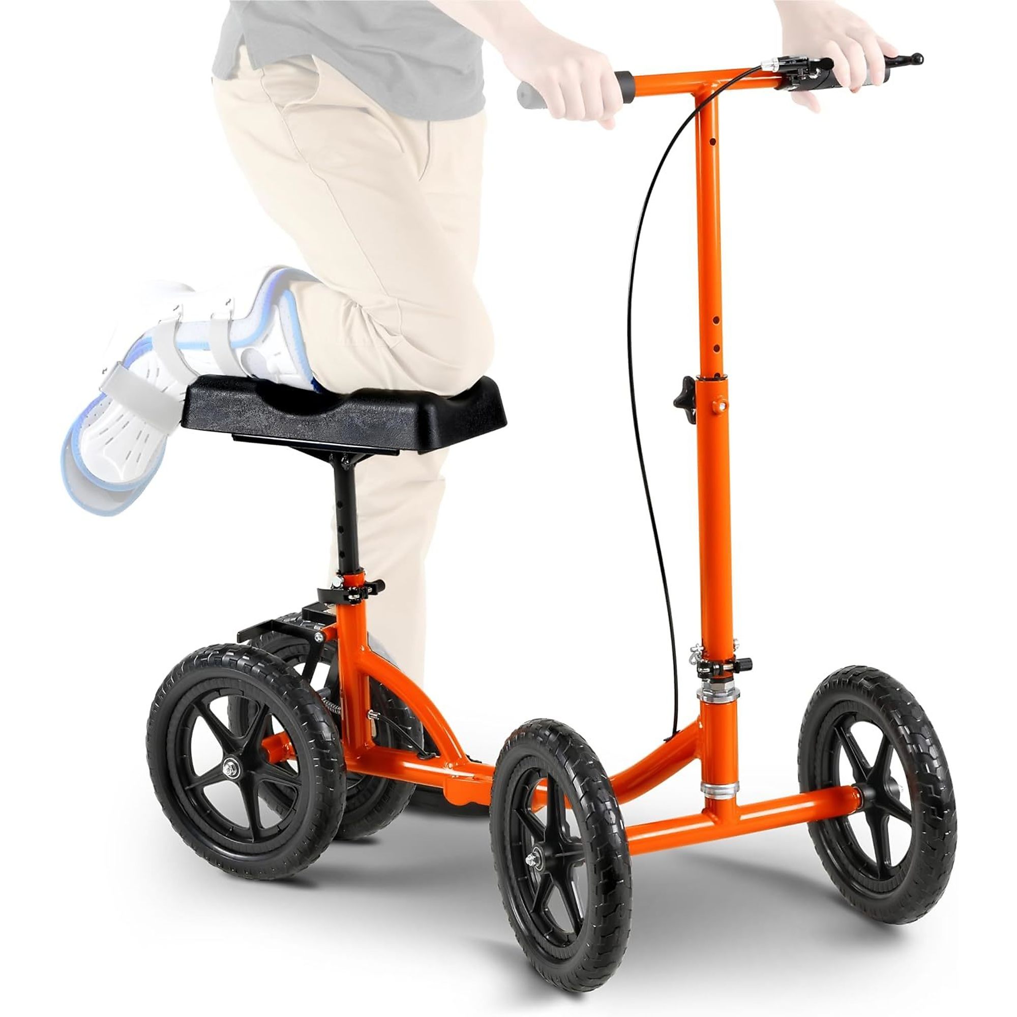 SuperHandy, Folding Knee Walker, Weight Capacity 330 lb, Model# TRI-GUT148